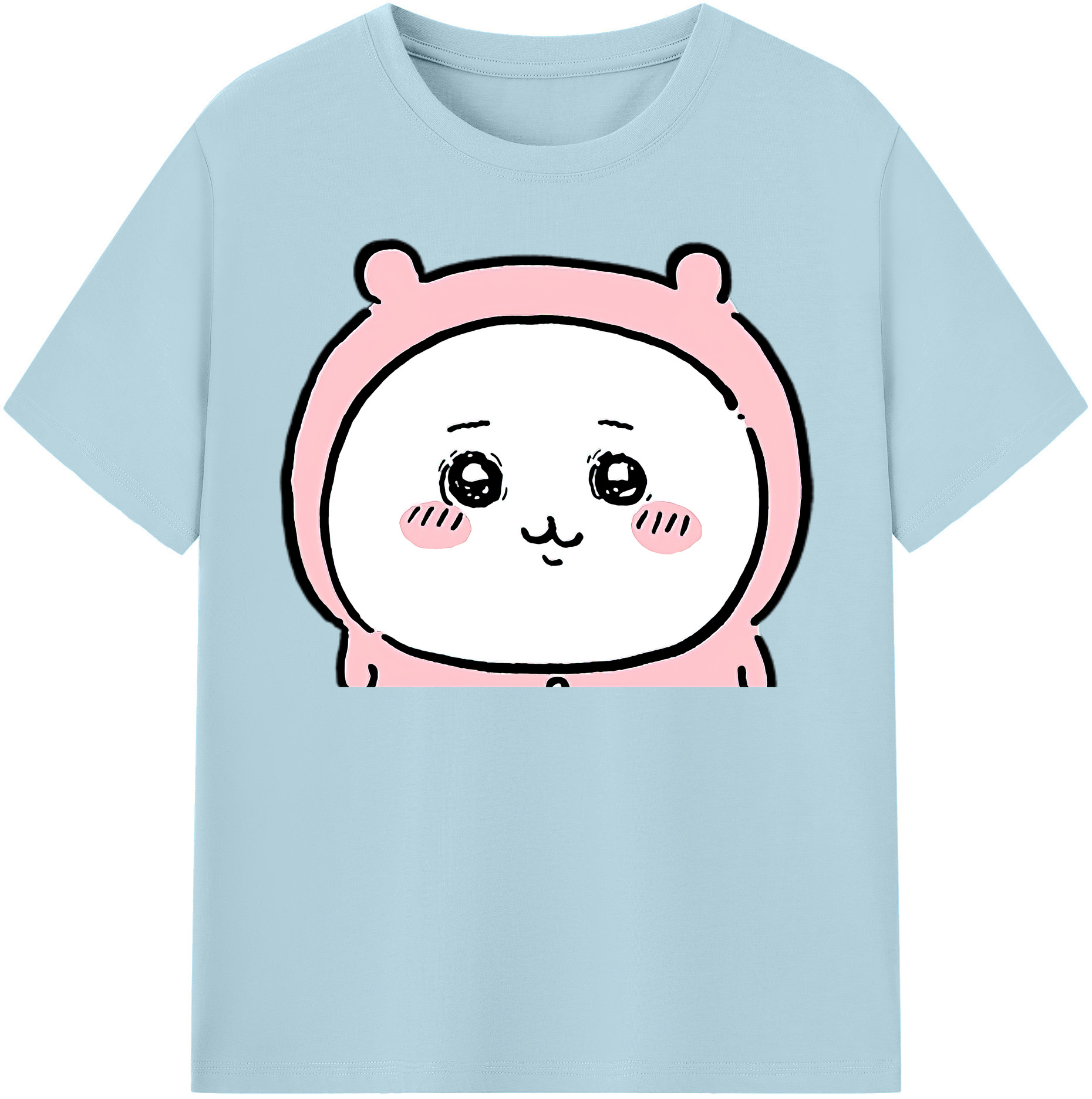 （画像用） ちいかわ ちいかわ Chii-kawa chiikawa 綿100％半袖Tシャツ（フロントプリント）